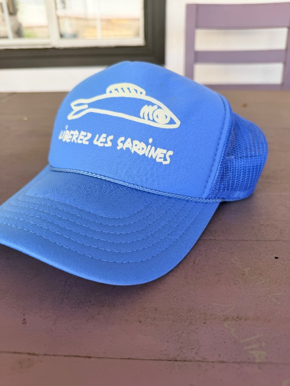Clare V Liberez Leș Sardines Trucker Hat - Picture 2 of 6
